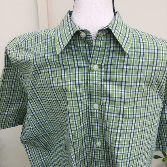 Cherokee Sz L Cotton Plaid Men Shirt - Picture 2 of 8